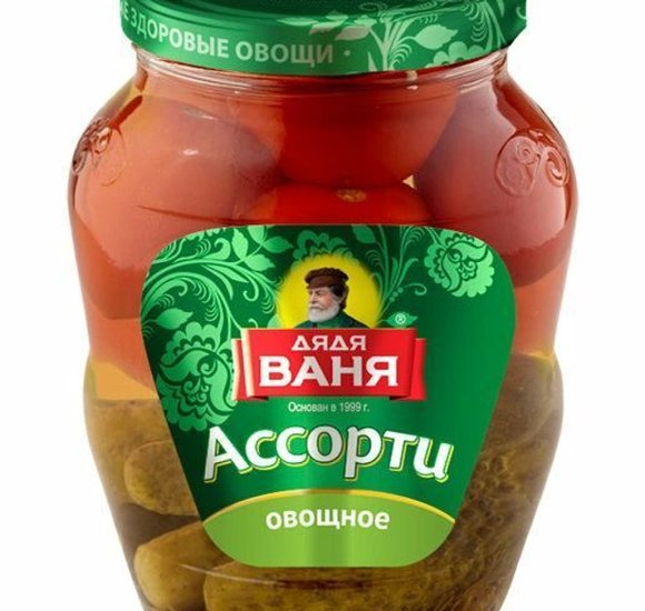Ассорти Дядя Ваня томаты огурцы1800г купить с доставкой в Канске