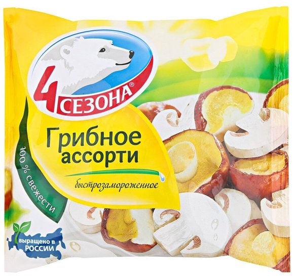 Ассорти грибное 4 Сезона 400г купить с доставкой в Канске