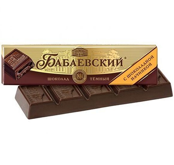 Батончик Бабаевский 50г с шоколадной начинкой купить с доставкой в Канске