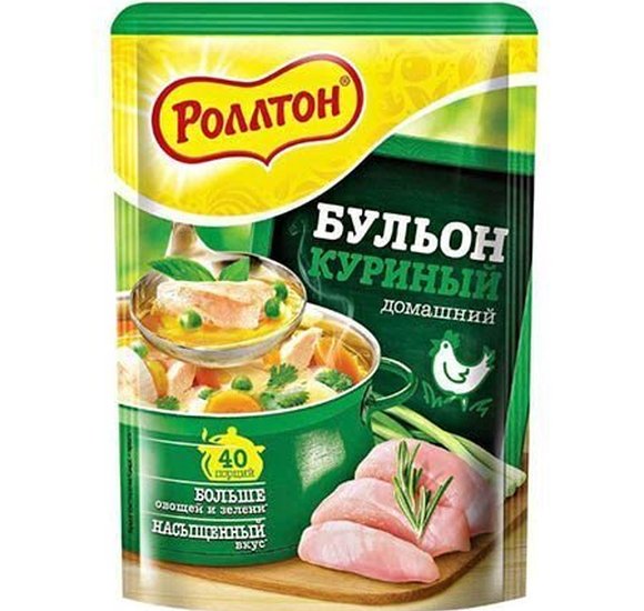 Бульон Роллтон куриный домашний 90г купить с доставкой в Канске