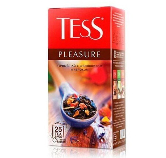 Чай Tess черный 25пак по 1,5г Pleasure купить с доставкой в Канске