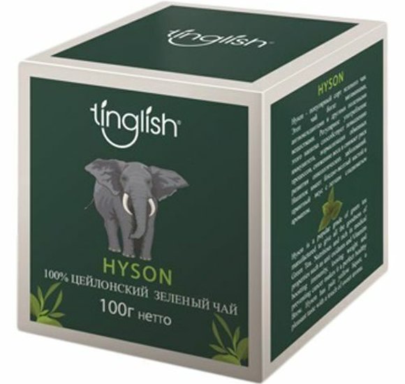 Чай Tinglish Hyson цейлонский зеленый 100г купить с доставкой в Канске