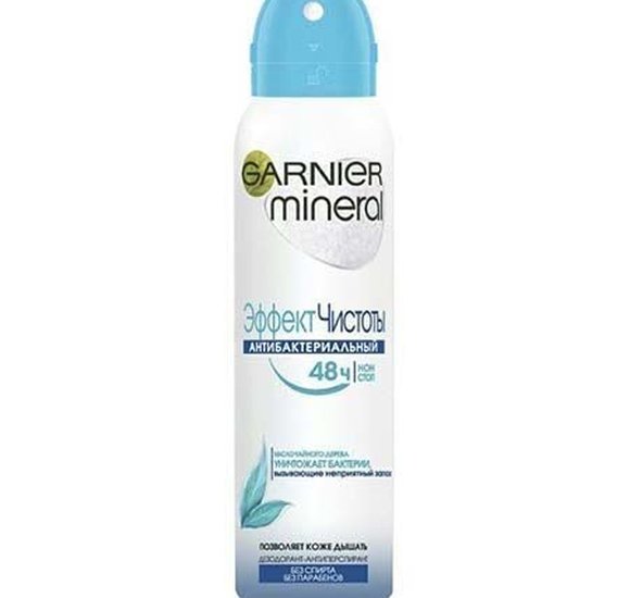 Дезодорант Garnier mineral Эффект Чистоты Антибактериальный 150мл купить с доставкой в Канске