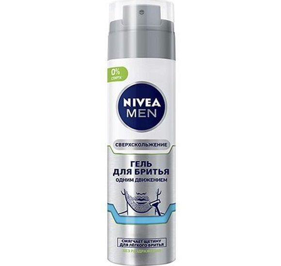 Гель для бритья Nivea for Men 200мл одним движением купить с доставкой в Канске