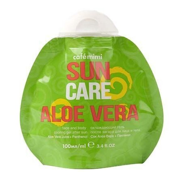 Гель после загара Cafe mimi Охлаждающий Aloe Vera 100мл купить с доставкой в Канске