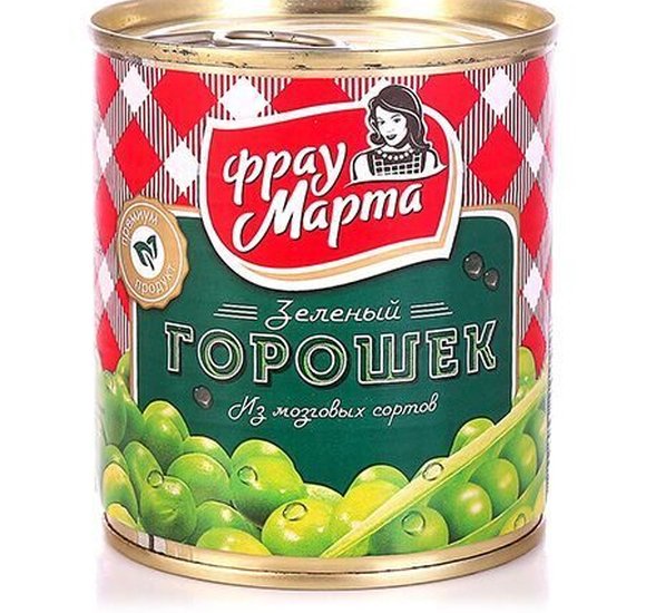 Горошек зеленый Фрау Марта 420г ж/б купить с доставкой в Канске