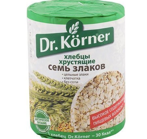Хлебцы Dr Korner 100г семь злаков купить с доставкой в Канске