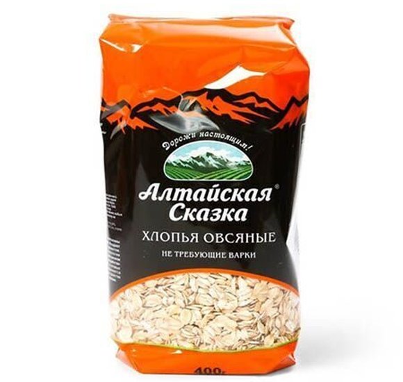 Хлопья Алтайская сказка Овсяные 400г купить с доставкой в Канске
