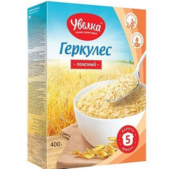 Хлопья Увелка Геркулес 400г купить с доставкой в Канске