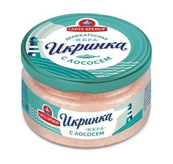 Икорное рыбное изделие Икринка с лососем 160г СБ купить с доставкой в Канске