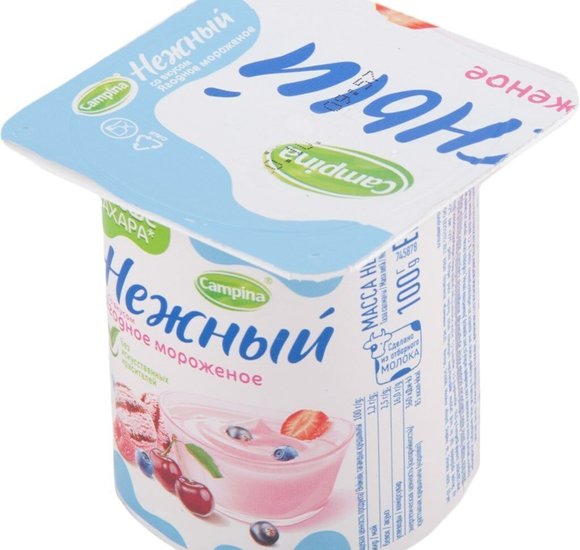Йогурт Нежный Ягодное мороженое 1.2% 100г БЗМЖ купить с доставкой в Канске