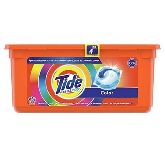 Капсулы Tide 30шт*24,8г Color купить с доставкой в Канске