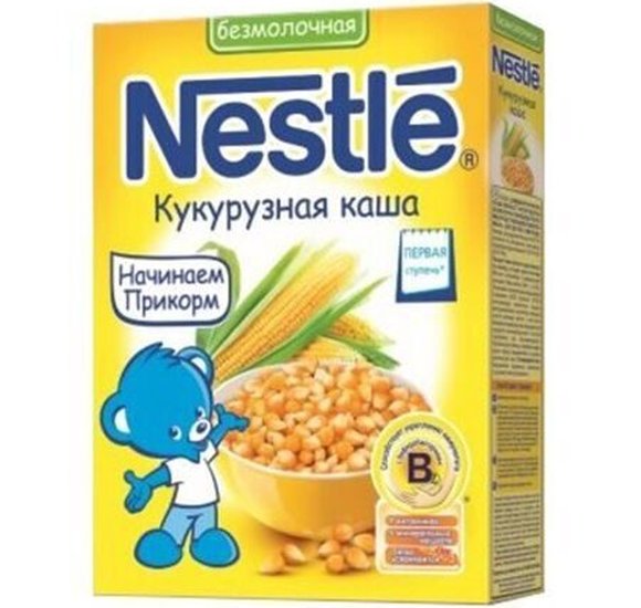Каша Nestle Кукурузная безмолочная 220г купить с доставкой в Канске