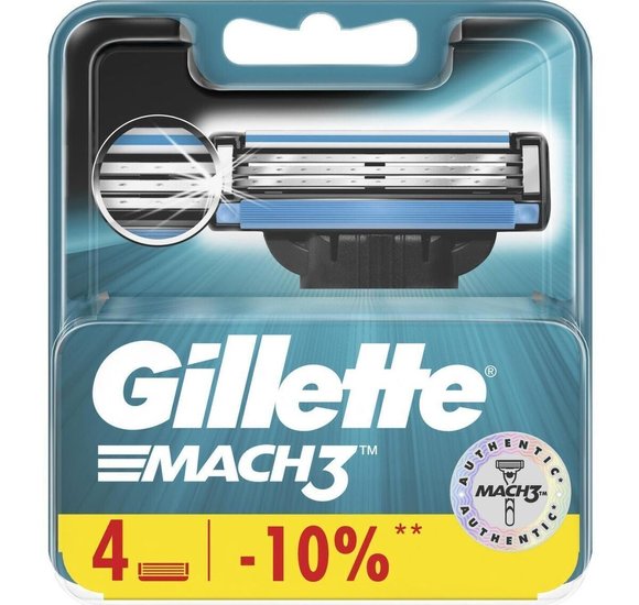 Кассеты Gillette Mach3 4шт купить с доставкой в Канске