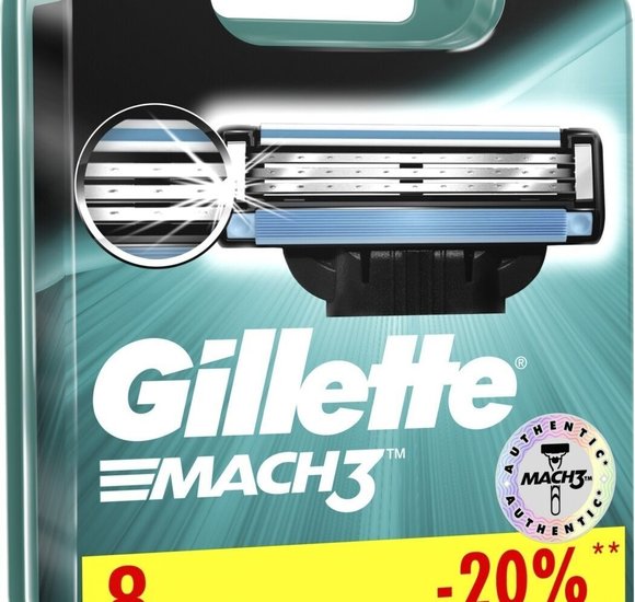 Кассеты Gillette Mach3 8шт купить с доставкой в Канске