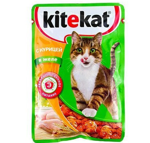 Корм для кошек Китикет Курица в желе 85г купить с доставкой в Канске