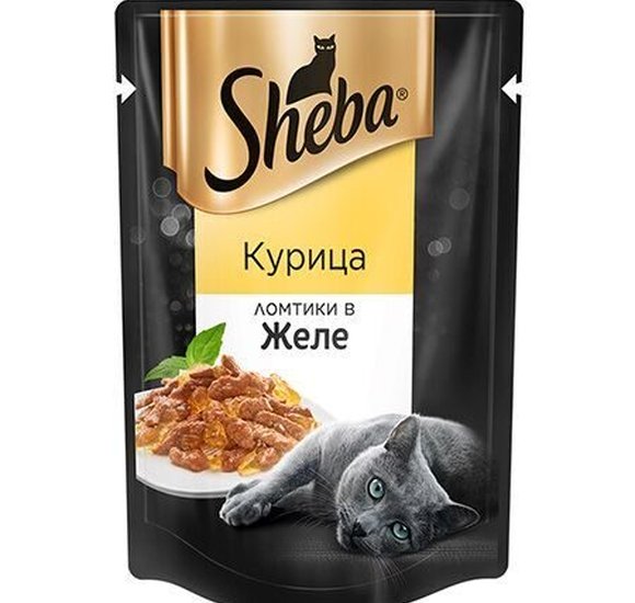Корм для кошек Шеба 85г Курица ломтики в желе купить с доставкой в Канске