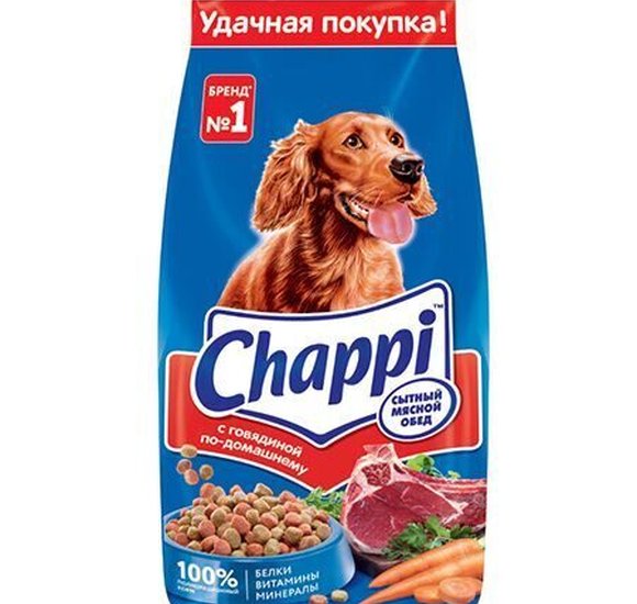Корм для собак Chappi Говядина 600г купить с доставкой в Канске