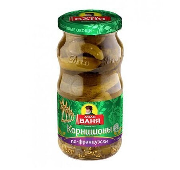 Корнишоны Дядя Ваня по-французски консервированные 460г купить с доставкой в Канске