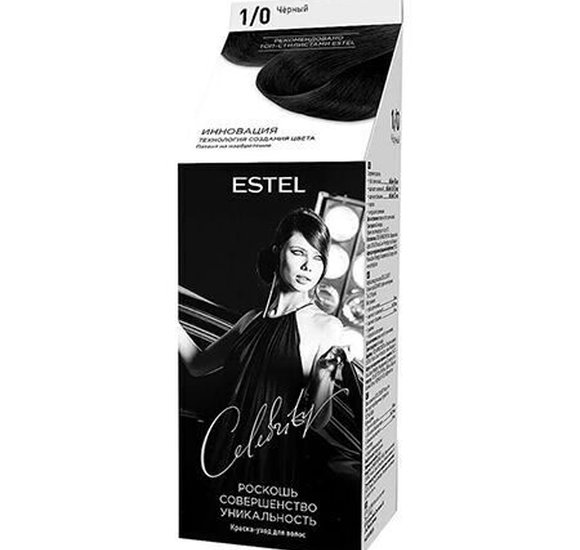 Краска для волос Estel Celebrity 1.0 Черный купить с доставкой в Канске