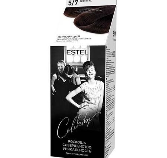 Краска для волос Estel Celebrity 5.7 Шоколад купить с доставкой в Канске