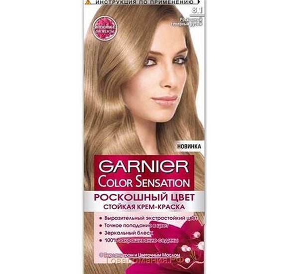 Краска для волос Garnier Color Sensation 8.1 Роскошный северный  русый купить с доставкой в Канске