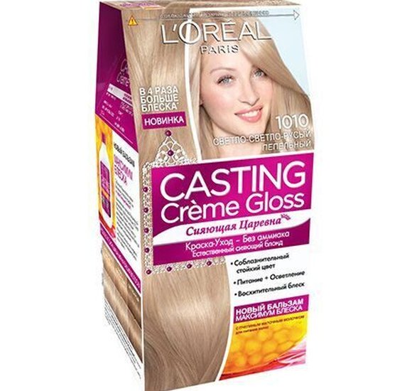 Краска для волос Loreal Casting 1010 Светло русый пепельный купить с доставкой в Канске