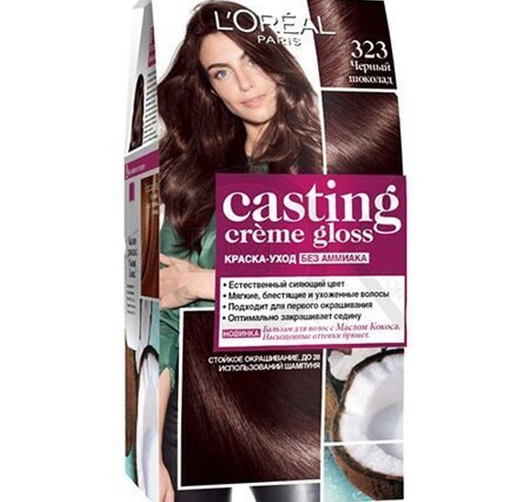 Краска для волос Loreal Casting 323 Черный шоколад купить с доставкой в Канске