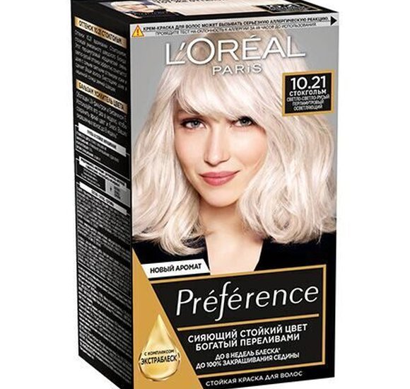 Краска для волос Loreal Preference10.21 Стокгольм свет русый купить с доставкой в Канске