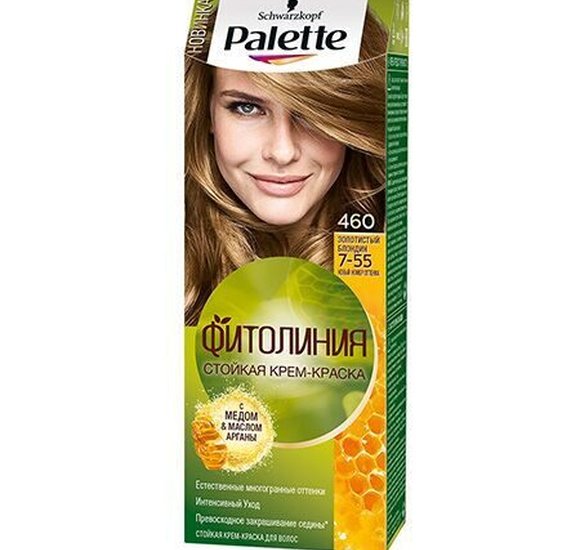 Краска для волос Palette Фитолиния 460 Золотистый блондин купить с доставкой в Канске