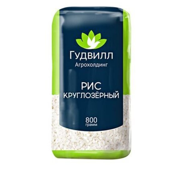 Крупа Гудвилл Рис круглозерный 800г купить с доставкой в Канске