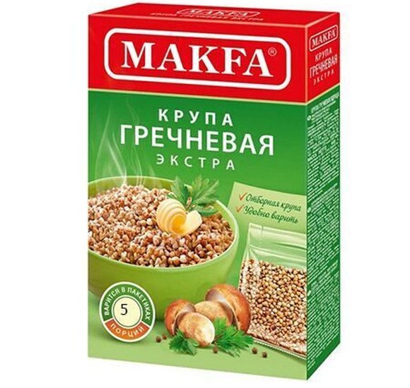 Крупа Макфа Гречневая 5пак по 80г купить с доставкой в Канске