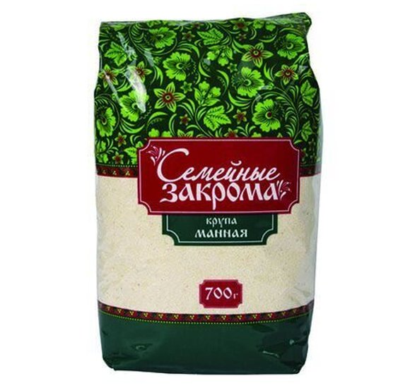 Крупа Семейные закрома Манная 700г купить с доставкой в Канске