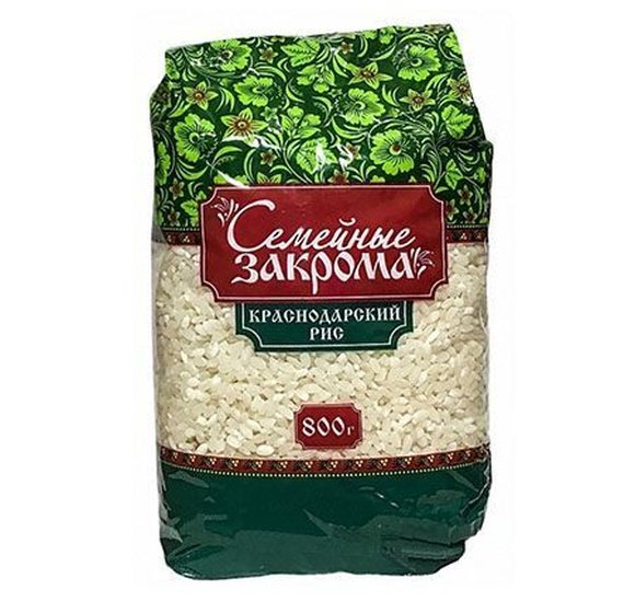 Крупа Семейные закрома Рис краснодарский 800г купить с доставкой в Канске