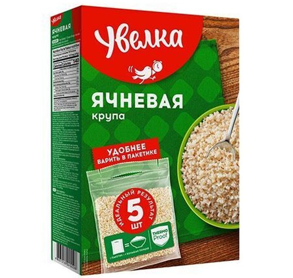 Крупа Увелка Ячневая 5пак по 80г купить с доставкой в Канске