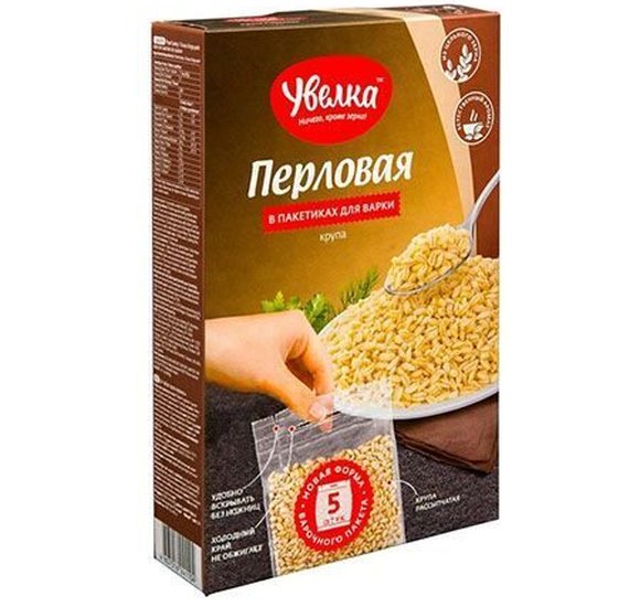 Крупа Увелка Перловая 5пак по 80г купить с доставкой в Канске