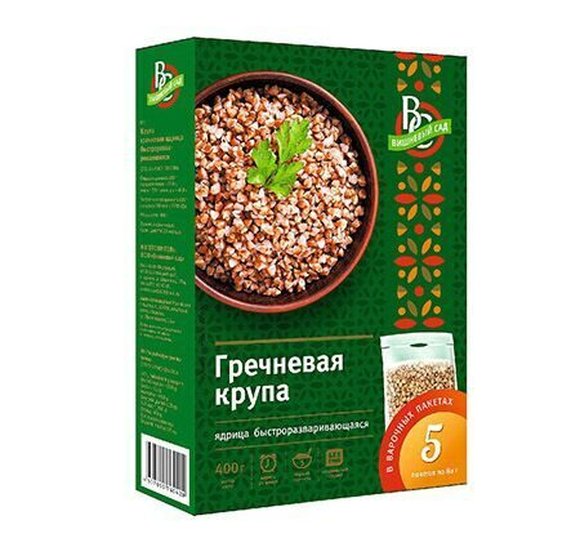 Крупа Вишневый сад Гречневая 5пак по 80г купить с доставкой в Канске