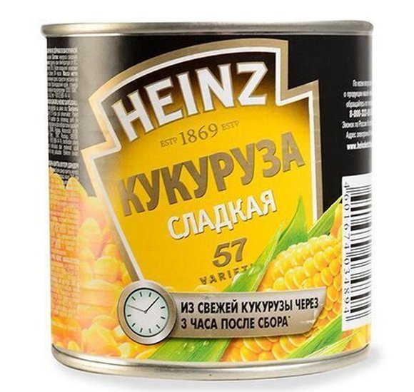 Кукуруза Heinz сладкая 340г ж/б купить с доставкой в Канске