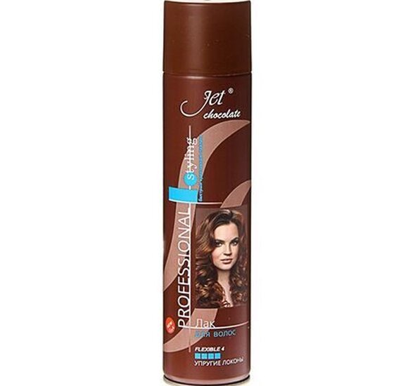 Лак для волос Jet Chocolate Flexible ультрас фикс 300мл купить с доставкой в Канске