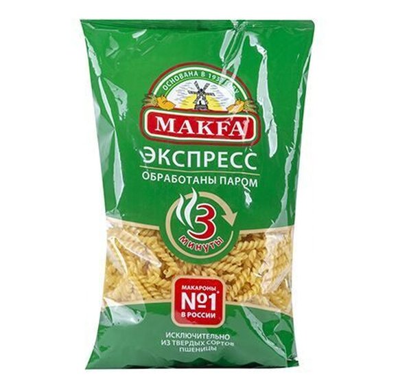 Макароны Макфа Экспресс Спирали 400г купить с доставкой в Канске
