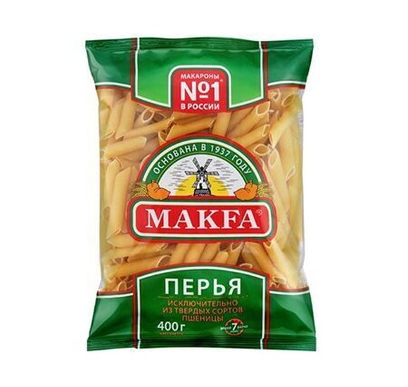 Макароны Макфа Перья 400г купить с доставкой в Канске