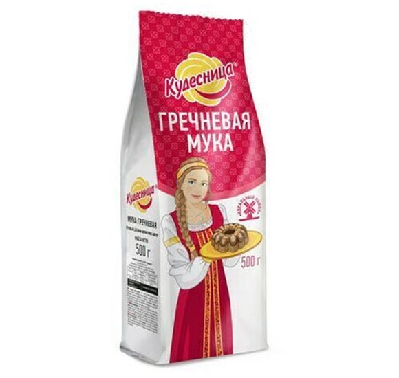 Мука Кудесница 500гр Гречневая купить с доставкой в Канске