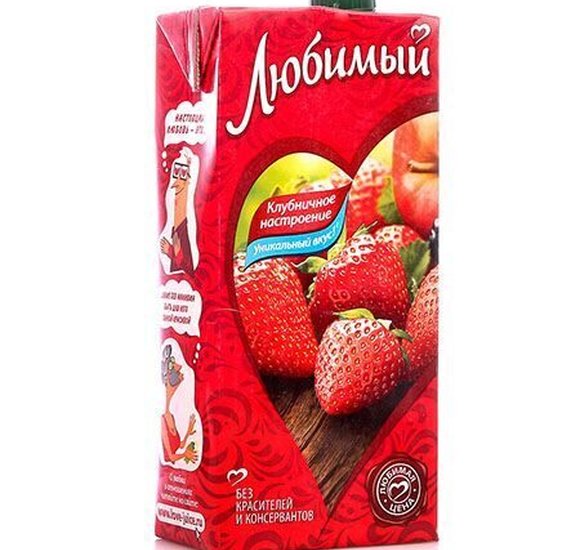 Нектар Любимый Клубничное настроение 0,95л купить с доставкой в Канске