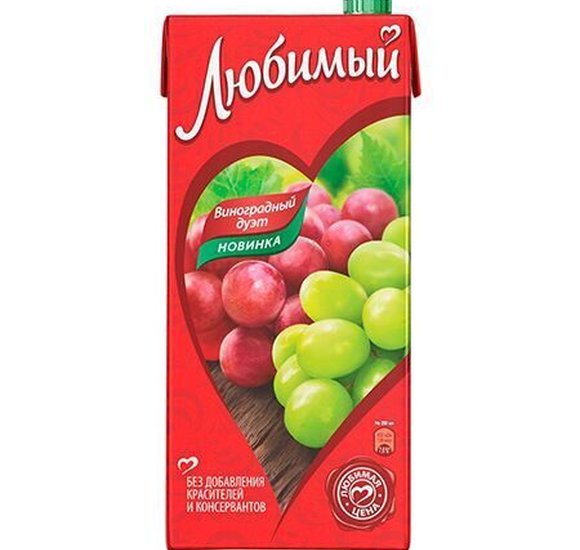 Нектар Любимый Виноградный дуэт 0,95л купить с доставкой в Канске