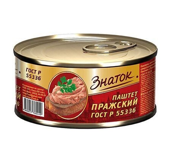 Паштет Знаток Пражский 230г ключ купить с доставкой в Канске