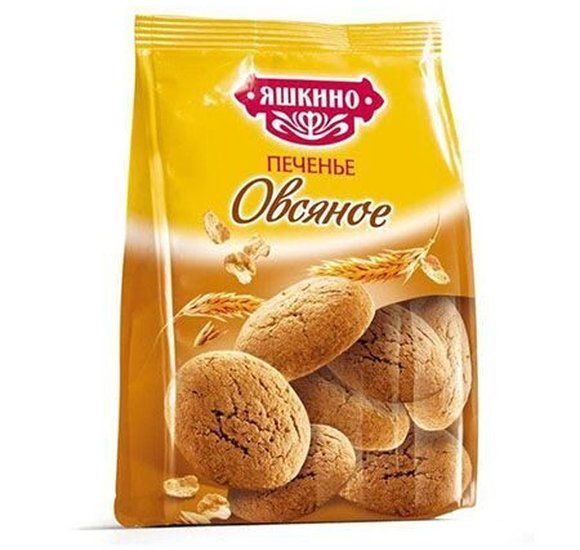 Печенье Яшкино 350г Овсяное купить с доставкой в Канске