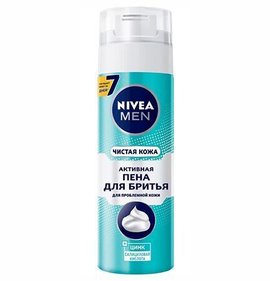 Фото товара Пена для бритья Nivea fo Men Чистая кожа 200мл