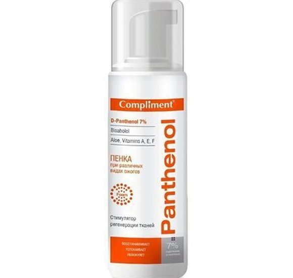 Пенка Compliment Panthenol при различных видах ожогов 160мл купить с доставкой в Канске