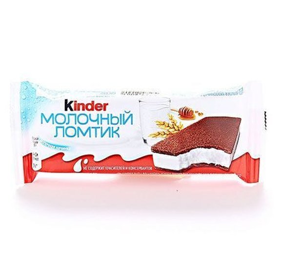 Пирожное Киндер Молочный ломтик Молоко Мед 28г БЗМЖ купить с доставкой в Канске