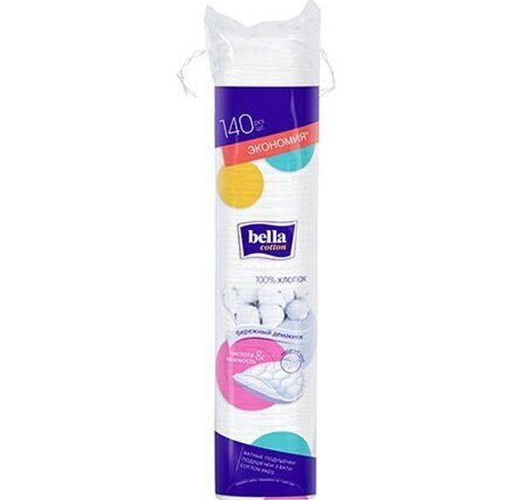 Подушечки ватные Bella cotton 140шт купить с доставкой в Канске